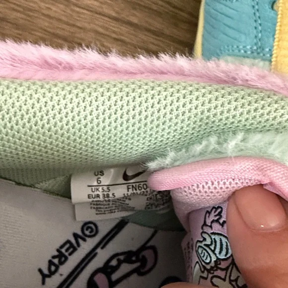 Nike Pastel Kids Sneakers - Blue, Pink, Yellow - Picture 9 of 9